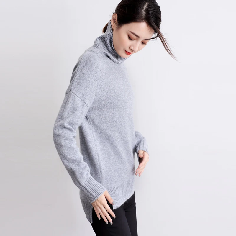 Women Sweaters And Pullovers Cashmere Sweater Women's Fashion Turtleneck Knitted Trendy Tops Ladies Autumn Winter Warm Jumpers | Женская