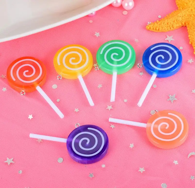 Родиевое покрытие kawaii плоские пластмассовые чипсы для мороженого гамбургеры леденцы Подвески DIY украшения Висячие Подвески брелок серьги - Окраска металла: Родиевое покрытие