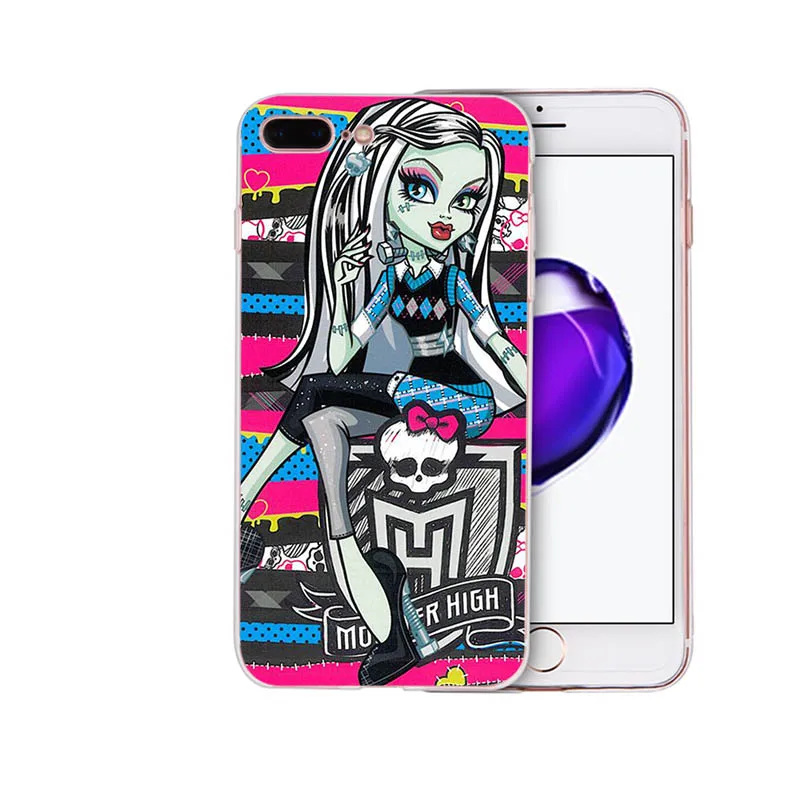 

IMIDO Monsters High Silicone Soft Shell Covers For Iphone 5 5S SE 6 6S 6PLUS 6SPLUS 7 8 7PLUS 8PLUS X XS XR XSMAX