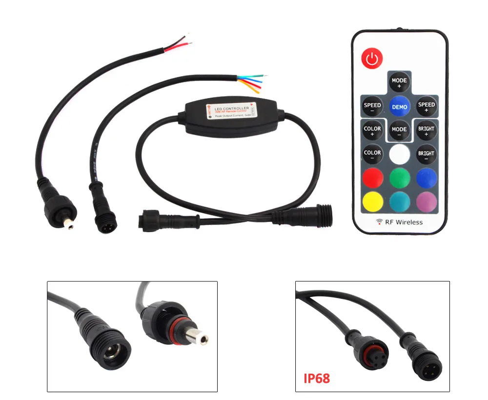 Пульт дистанционного управления LED RGB беспроводной пульт с 17 клавишами RF