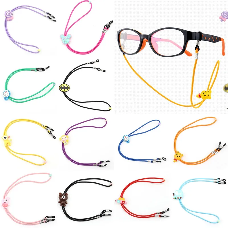 13 Styles Cute Cartoon Pattern Children's Amblyopia Myopia Elastic Glasses Rope Eyeglass Holder Neck String Eyewear Chain