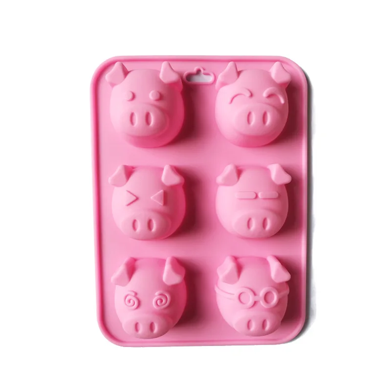 Антипригарная силиконовая форма для торта с 6 полостями антипригарная мыла