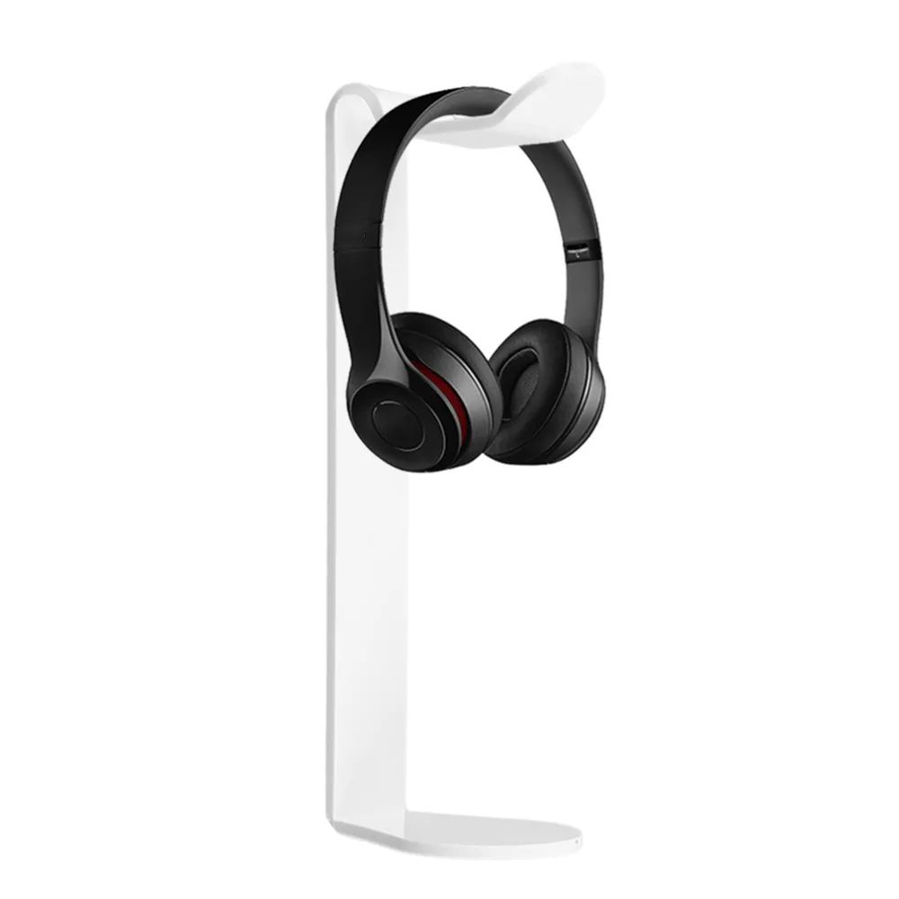 Universal Acrylic Earphone Headset Hanger Holder Headphone Desk Display Stand Fashion For Headphones Bracket 2 Colors | Электроника