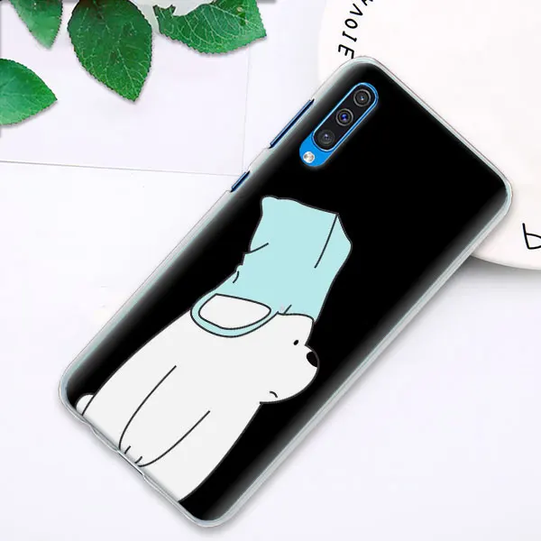 01 Милый Мы Голые Медведи чехол s крышка для samsung Galaxy A30 A50 A70 A80 M10 M30 A7 A6 A8+ A9 ПК Жесткий Чехол Для Телефона - Цвет: 01