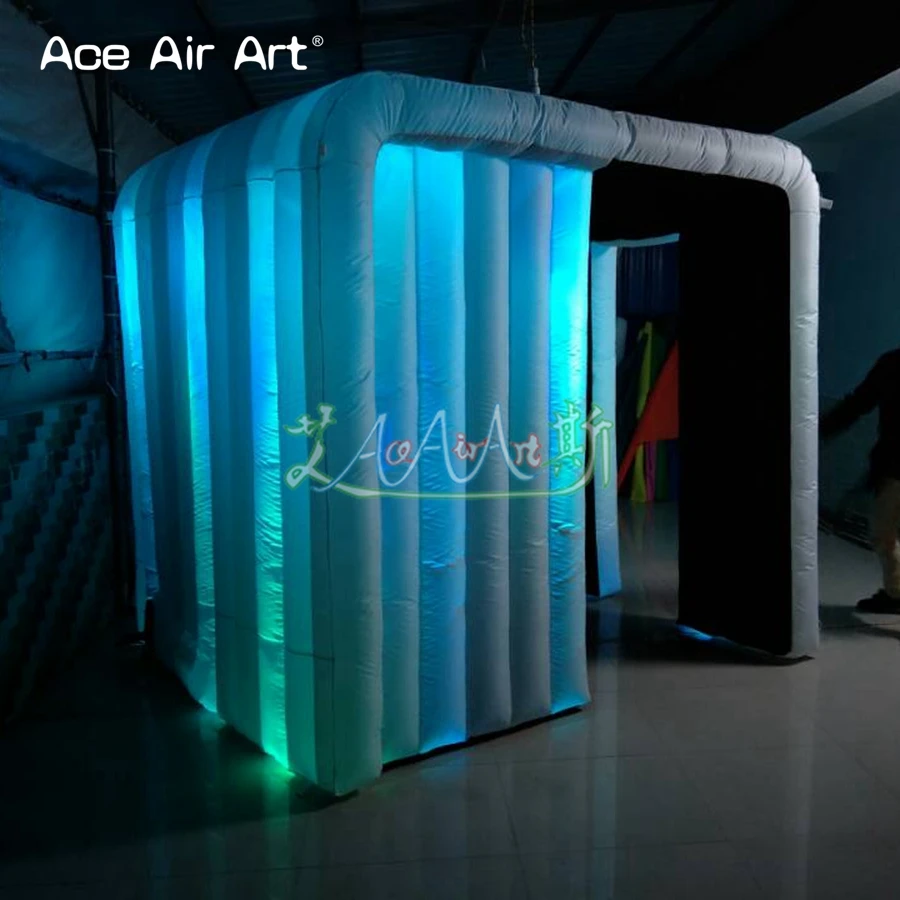 Производитель специальный черный надувные photo booth свадебные вечерние стенд