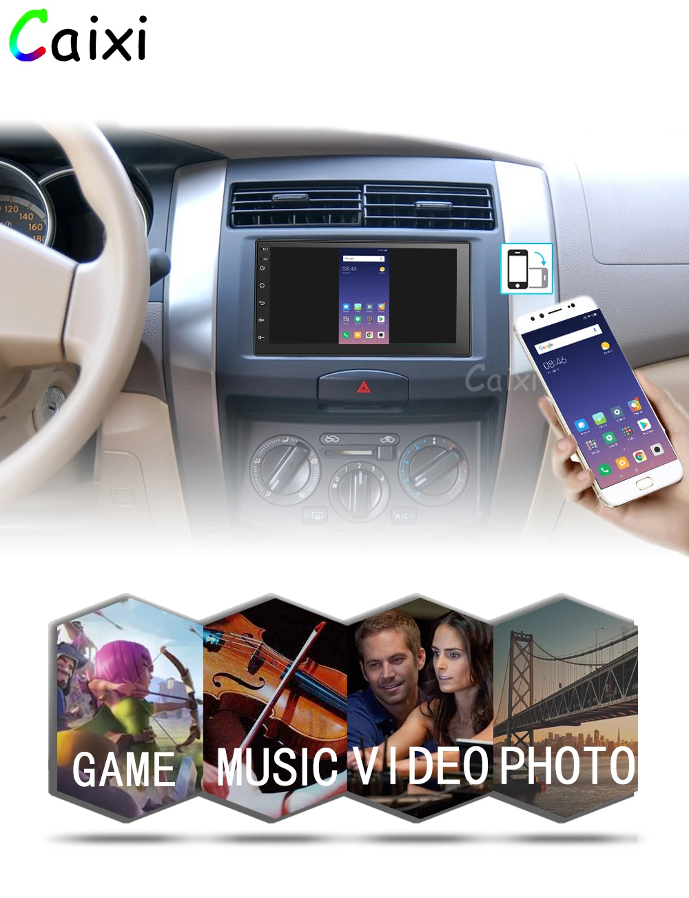 2 Din Android 8,1 автомобильный Радио мультимедиа для Nissan Volkswagen TOYOTA Honda KIA hyundai mazda Универсальный Авто Стерео gps карта