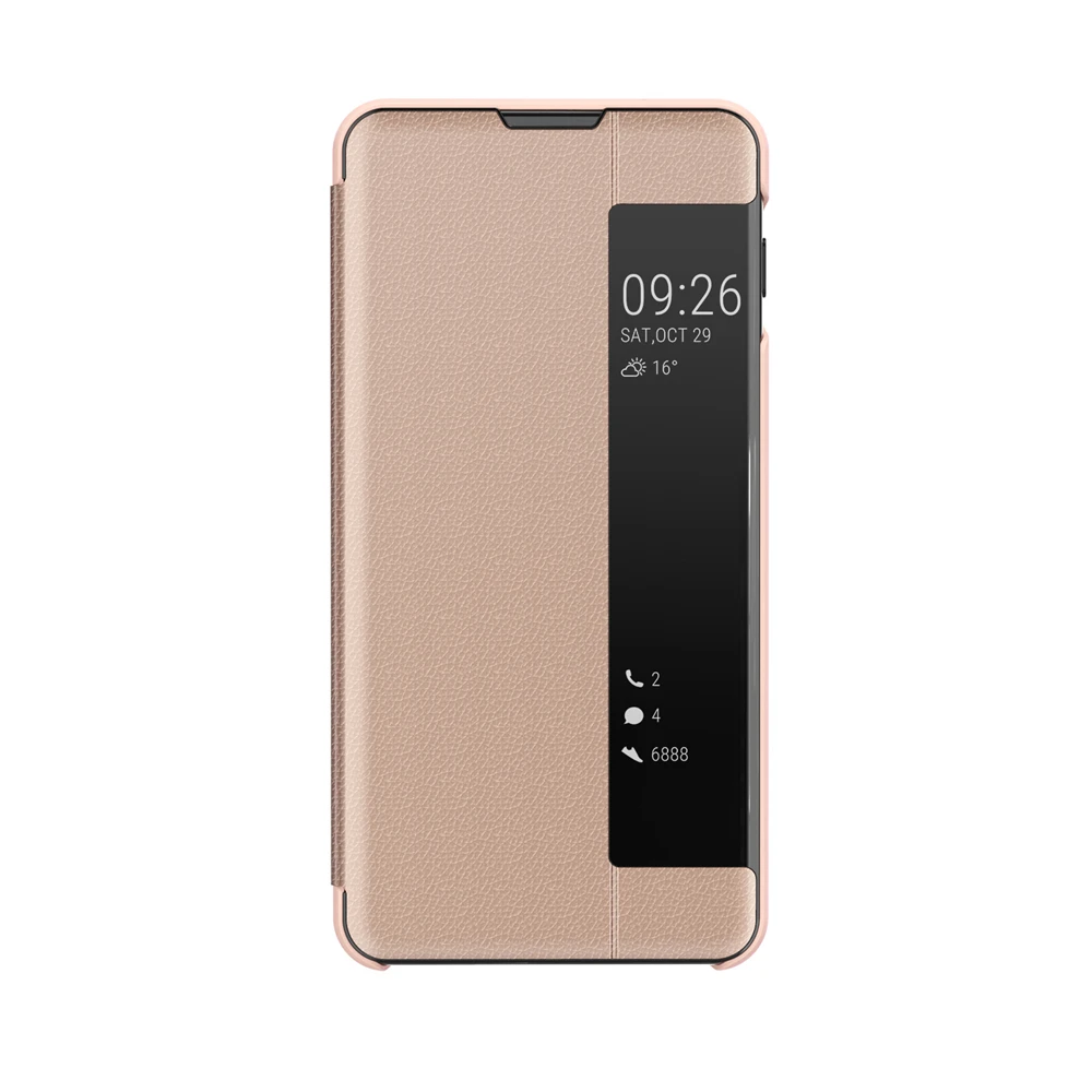Роскошные Clear View Зеркало чехол для телефона для samsung S7 край S8 S9 S10 плюс E Примечание 8 9 J4 J6 A9 A6 A7 из искусственной кожи флип телефон Капа