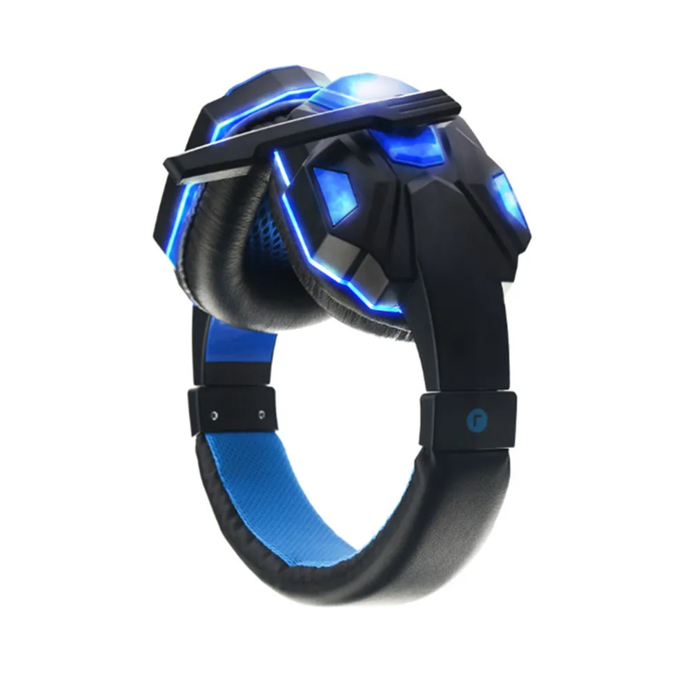 New Stereo Gaming Headse One PC Bass Over-Ear Headphones With Microphone LED Lights And Volume T For PS4 Xbox Phone | Электроника