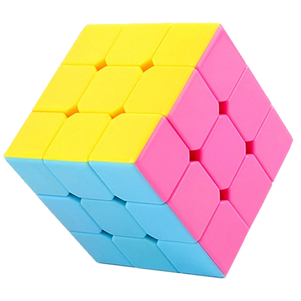20 шт./компл. красочный Гладкий скоростной волшебный куб головоломка 3x3x3 для детей