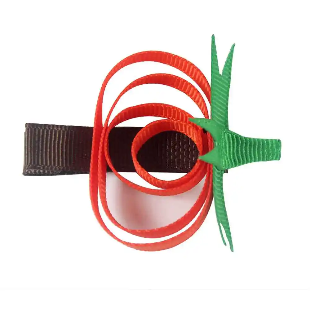 

Pumpkin Headband Christmas Style Girl Boutique Hairpin Alligator Clip Red Exquisite Hair Accessories