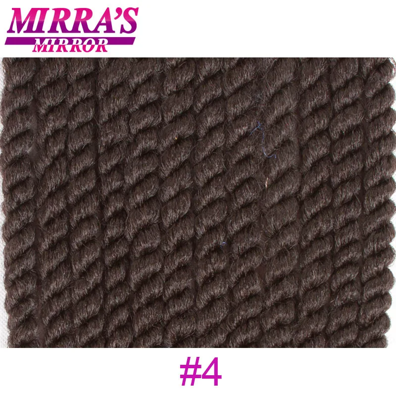 Mirra's Mirror Гавана Mambo Twist волосы 1" 18" 2" крючком Косы черный коричневый Сенегальский синтетический плетение волос 12 корней/упаковка - Цвет: #4