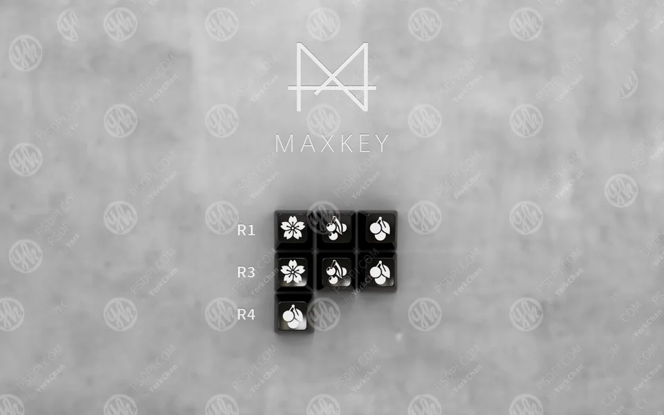MAXKEY Portland SA keycaps Doubleshot ABS 129 клавиш для Механическая клавиатура cherry mx