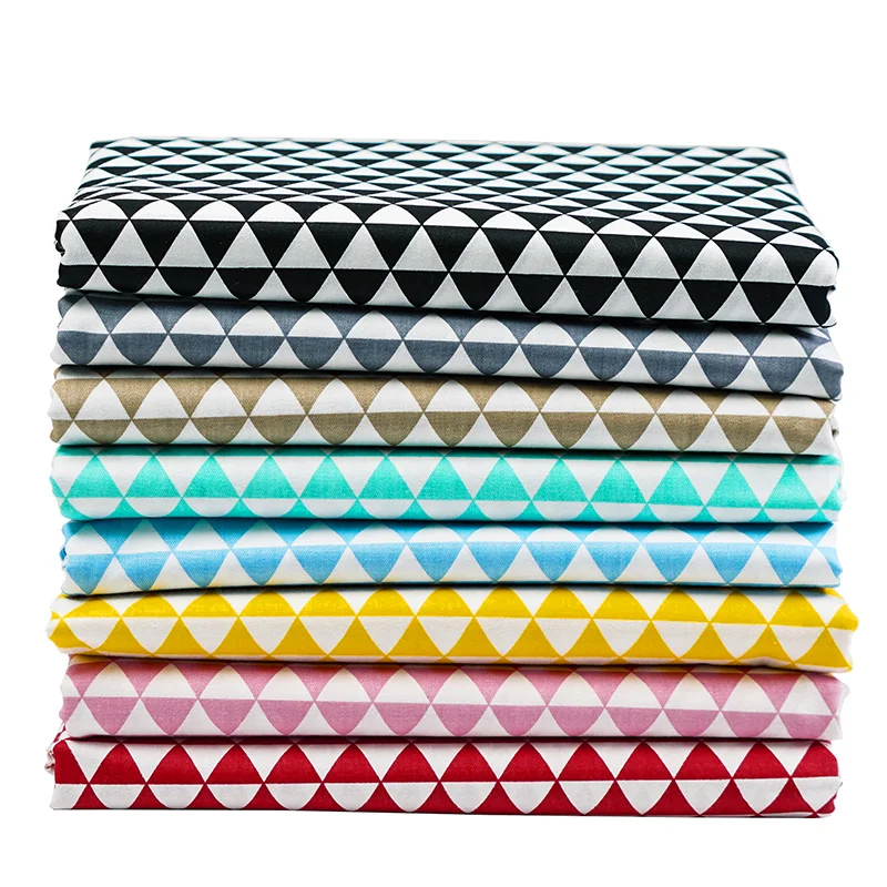 Набивная саржевая хлопковая ткань для самостоятельного шитья лоскутов или