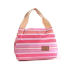 Настраиваемый полосатый утолщенный изоляционный женский розовый Bolsa Termica термик сумка для обеда сумка для хранения обеда Ланчбокс Ледяной Охладитель сумки