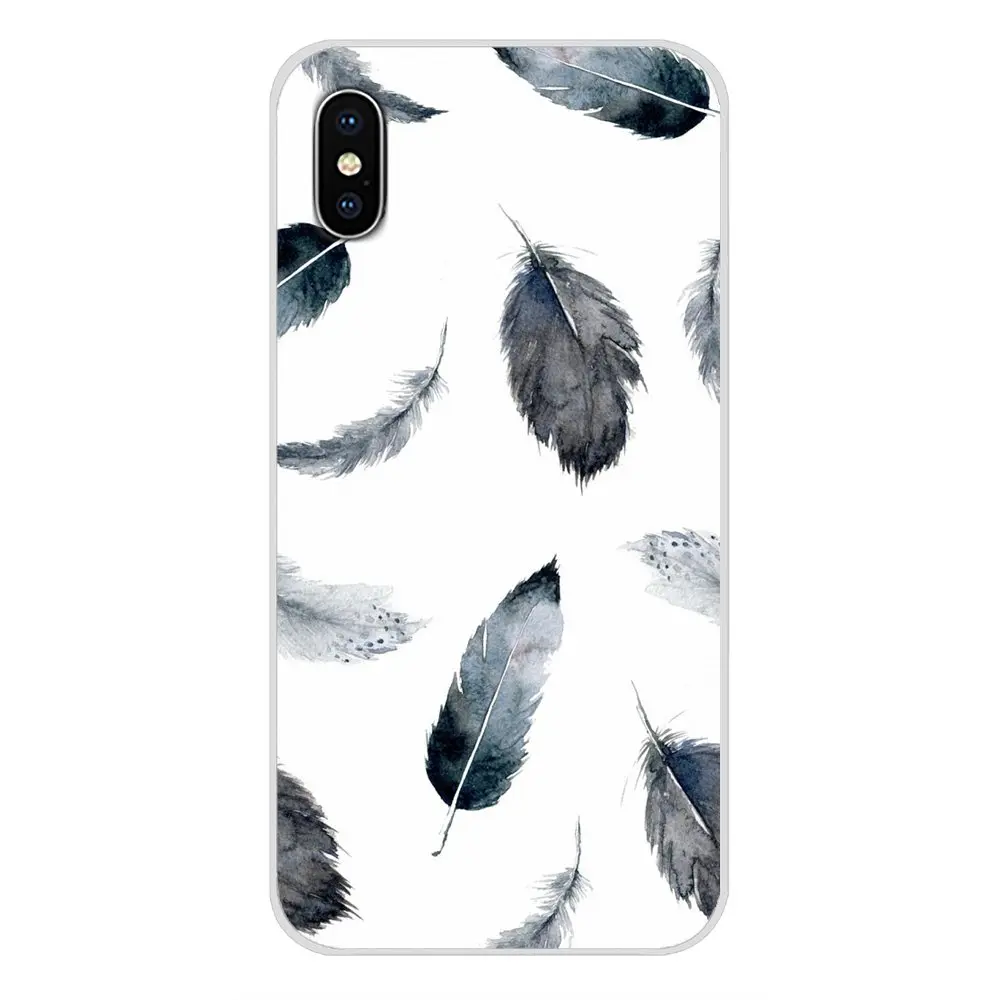 Мягкий прозрачный чехол для Apple iPhone X XR XS MAX 4 4S 5 5S 5C SE 6 6S 7 8 Plus ipod touch с разноцветными