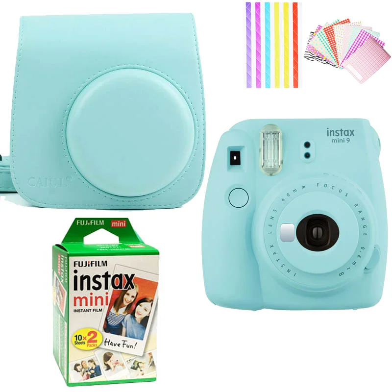 Fujifilm Instax Mini 9 мгновенная печать цифровая камера с двойным пакетом пленка для фото