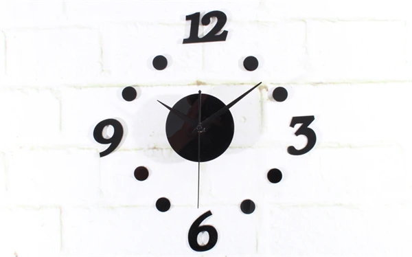wholesale Interesting Simple Mute Wall Clock Digital Watch Home Decoration Fun DIY Sticker Multi Colors GZ8813 | Дом и сад