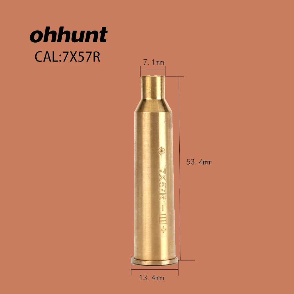

Картридж ohhunt CAL 7X57R латунный для наружного применения