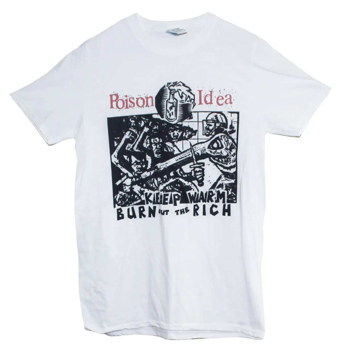 POISON IDEA T SHIRT Hardcore Punk Rock NOFX Minor Threat Band Graphic Tee Unisex | Мужская одежда