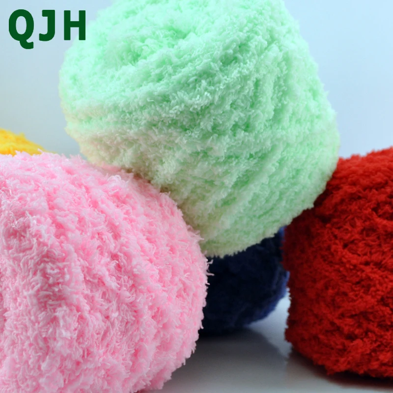 QJH 500 г Новинка 5 нитей однотонная Коралловая бархатная пряжа более мягкая дышащая