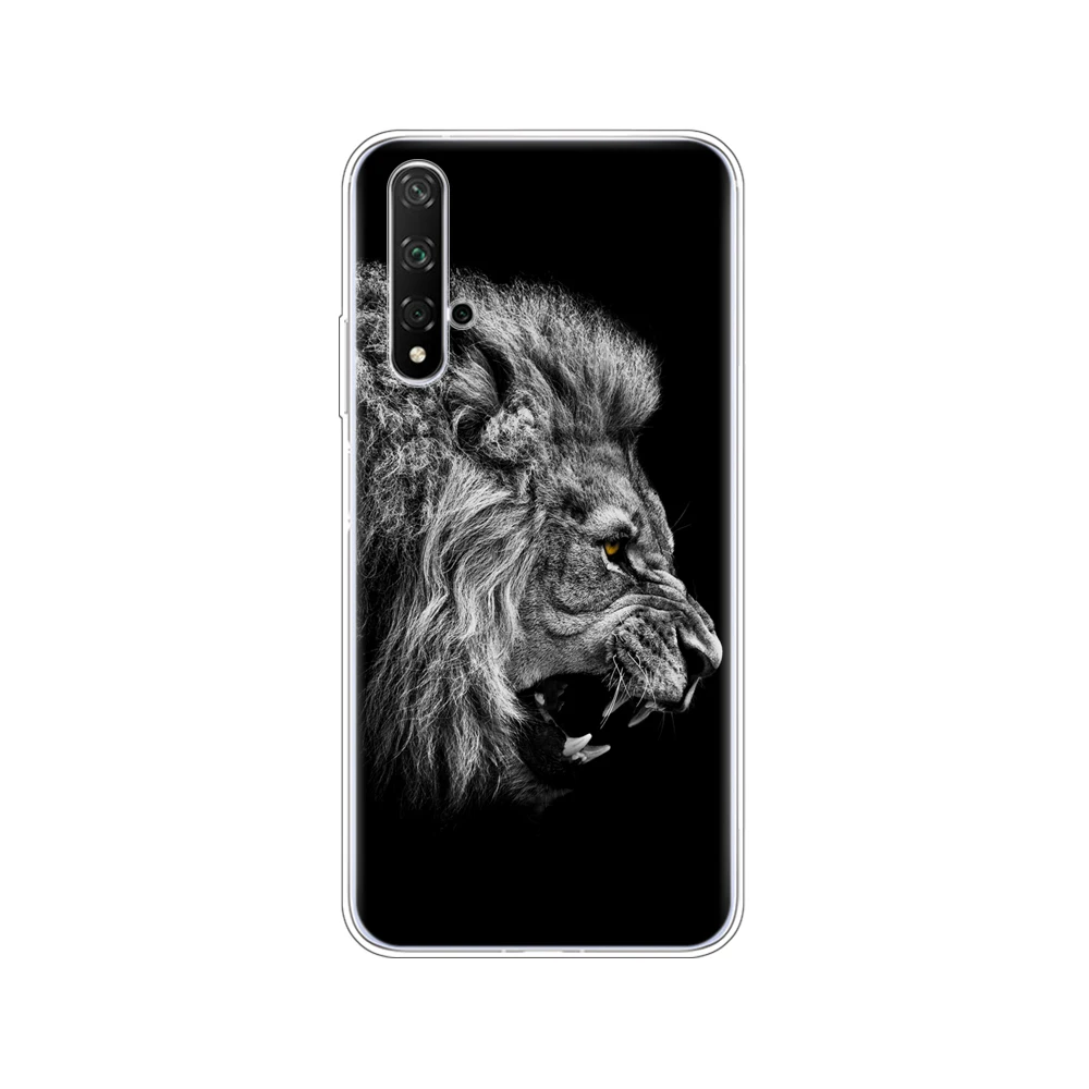 80163 Чехол для Honor 20, силиконовый чехол на заднюю панель, чехол для телефона Huawei Honor 20 Pro Lite Honor20, YAL-L21, YAL-L41, роскошный мультяшный рисунок - Цвет: 80163