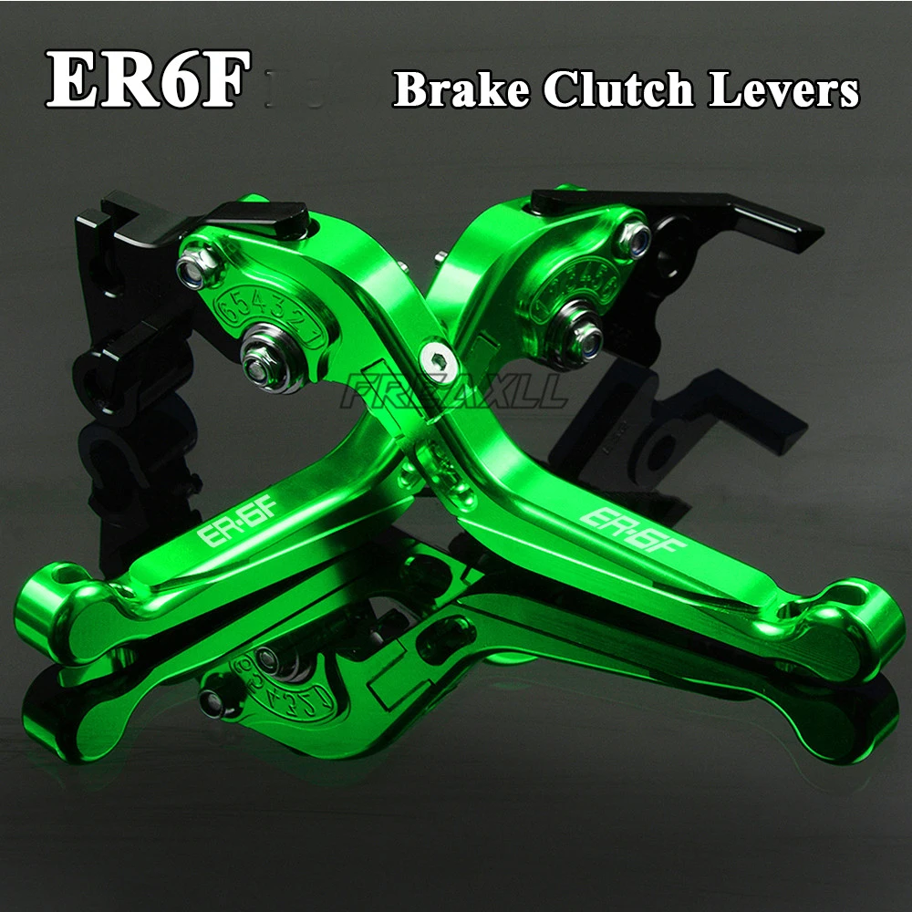 Aluminum Motorbike Levers Motorcycle Brake Clutch Foldable Extendable Adjustable For Kawasaki ER6F ER-6F ER 6F 2006-2018 | Автомобили и