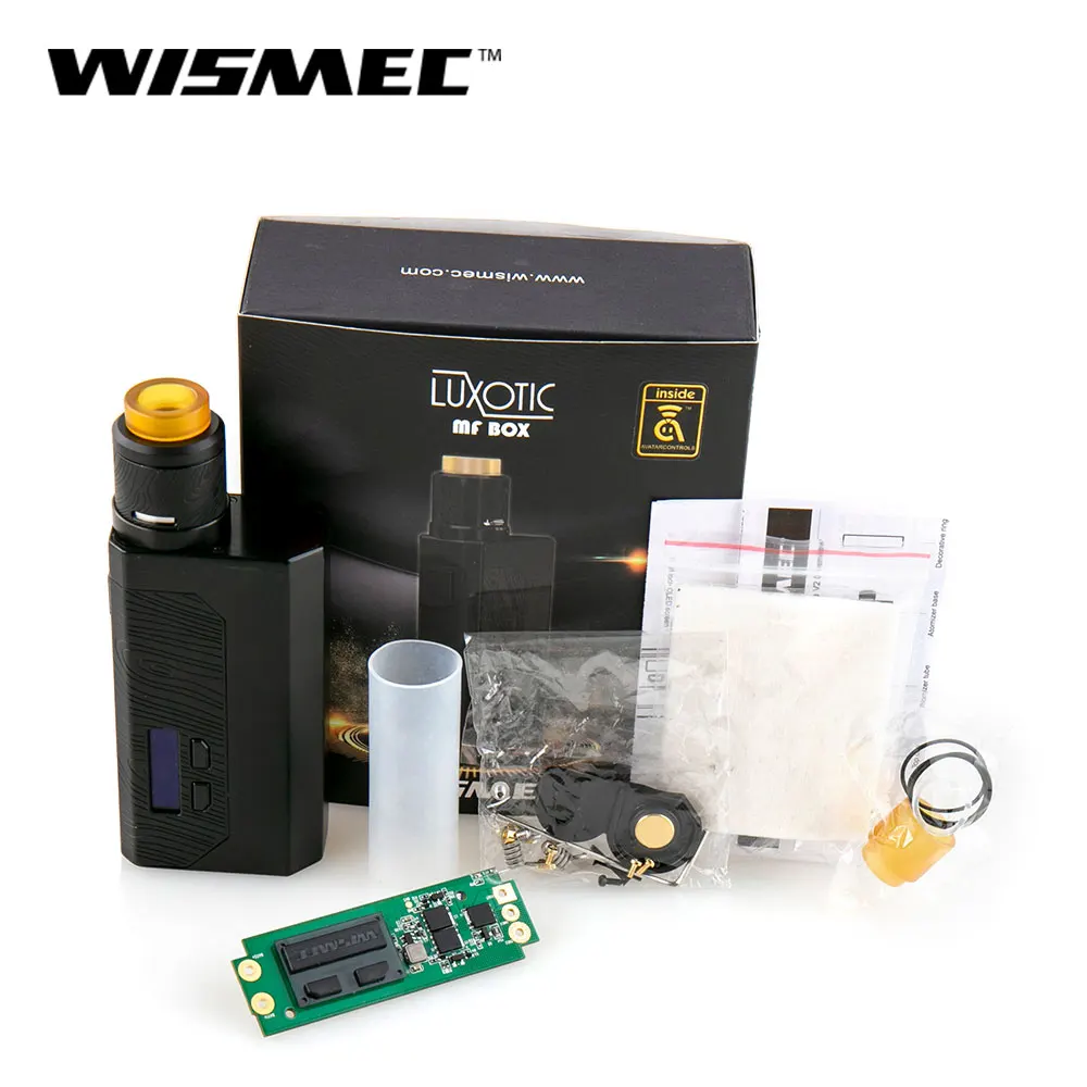 Оригинал Wismec LUXOTIC MF Box Kit 100 Вт с гильотинной V2 RDA распылитель бутылка без батареи