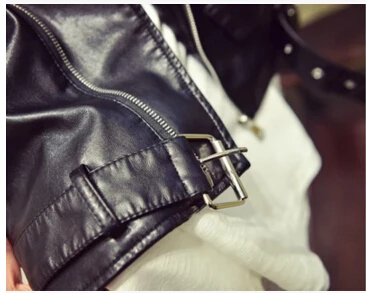 Женская короткая куртка из искусственной кожи модная без рукавов повседневная