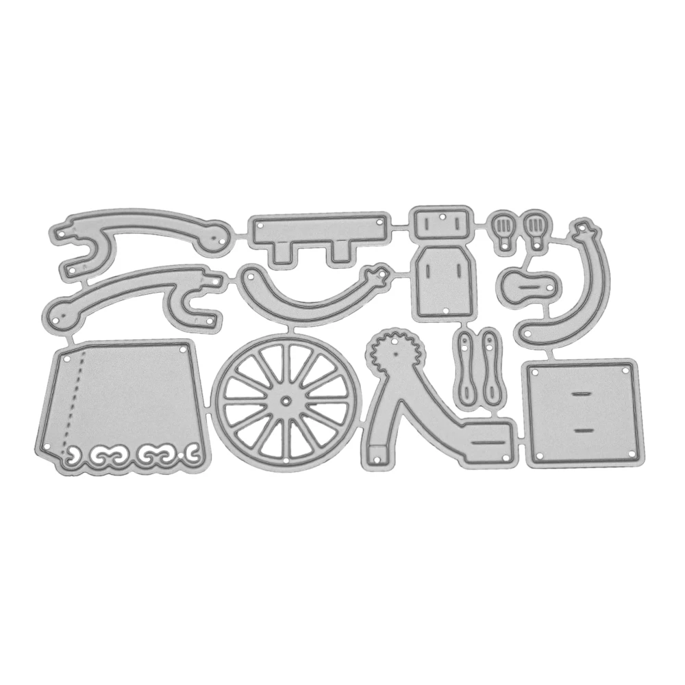 Креативные 3D мини цветочные автомобильные металлические трафареты для пресс