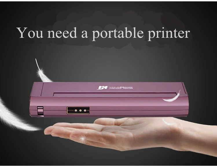 

A4 Portable Printer Mini Thermal Printer USB Connection Without Cartridges Tattoo Print A4 Thermal Paper Printer