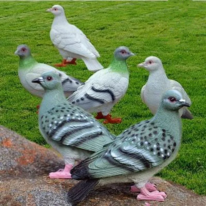 Simulation resin pigeon crafts decoration garden landscape sculpture courtyard wedding event design | Дом и сад