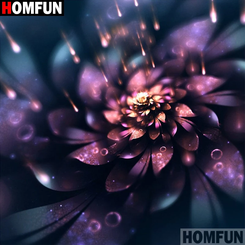 

HOMFUN полноразмерная квадратная/круглая 5D алмазная вышивка «цветок», алмазная живопись, стразы 5D A01061