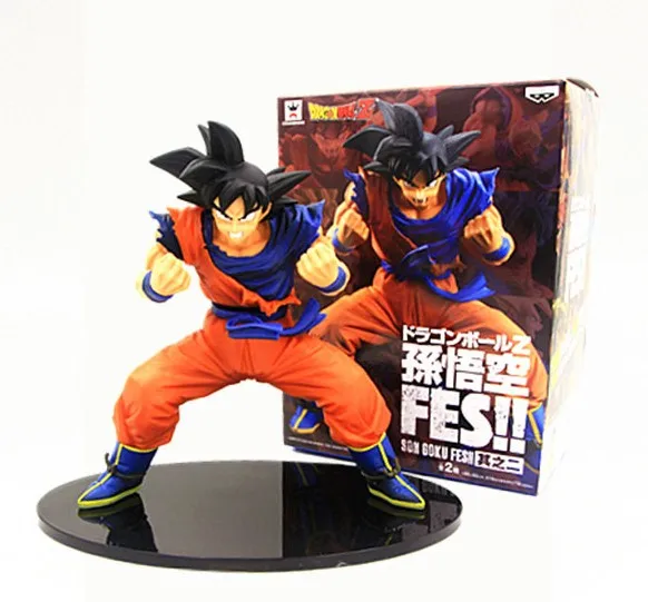 Goku Blue in box Dragon Ball Z 13 см пикколо Супер Saiyan сон Гохан метка эркюля пикколо ПВХ фигурка Broly Сон Гоку Драконий шар модель игрушки - Цвет: Goku Blue in box