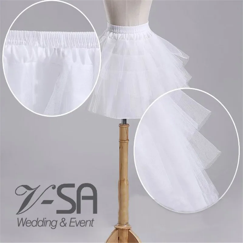 Детская нижняя юбка в наличии трехслойная белая короткая юбка-подъюбник с