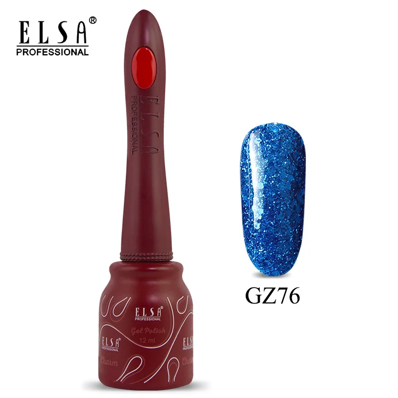 GZ76 Elsa 12 мл DIY Гель-лак для ногтей Французский стиль УФ набор гель-лаков для ногтей отмачиваемый 80 цветов серия лак для ногтей телесный цвет гель - Цвет: GZ76