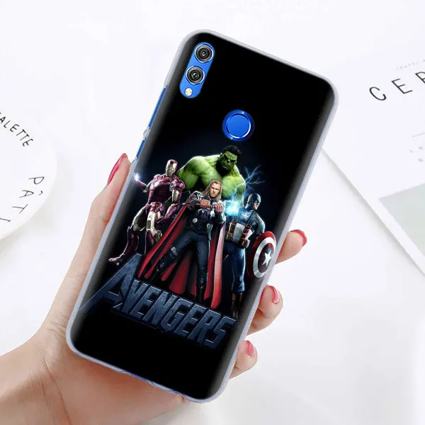 10 Чехол для телефона Marvel Мстители супер герои для huawei Honor 8X 8A Pro 8C 8S 9 10 Lite 20i Honor Play Y7 Y9 чехол - Цвет: 10