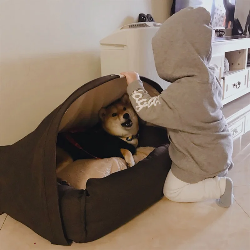 Pet собачий манеж портативный мягкий домик питомник Camas тепловой коврик ЕС вилка горит Pour Chien стабилизатор палатка для собак Pet Новинка 701177