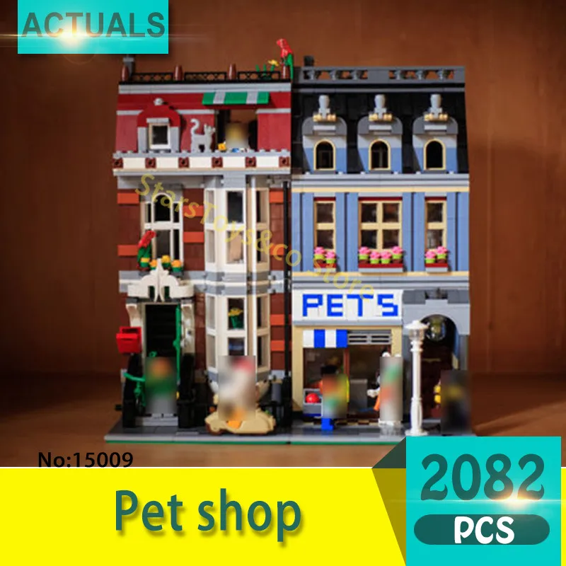 15009 2082 шт. Street View серии Pet Shop Модель Строительство Конструкторы комплект Кирпичи