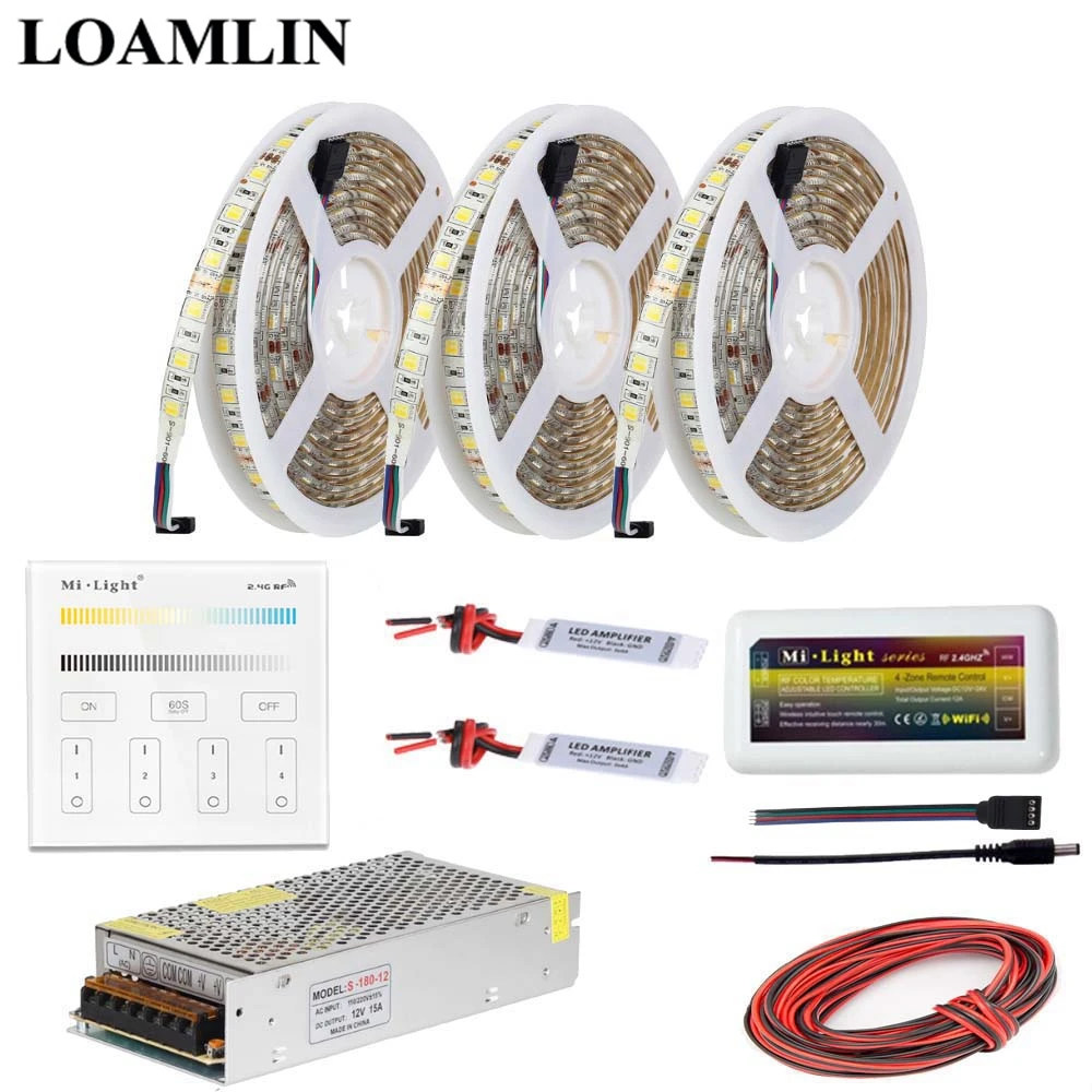 Светодиодная лента 5050SMD Цветовая температура (CCT) 2 4G Milight B2 Сенсорная панель Led