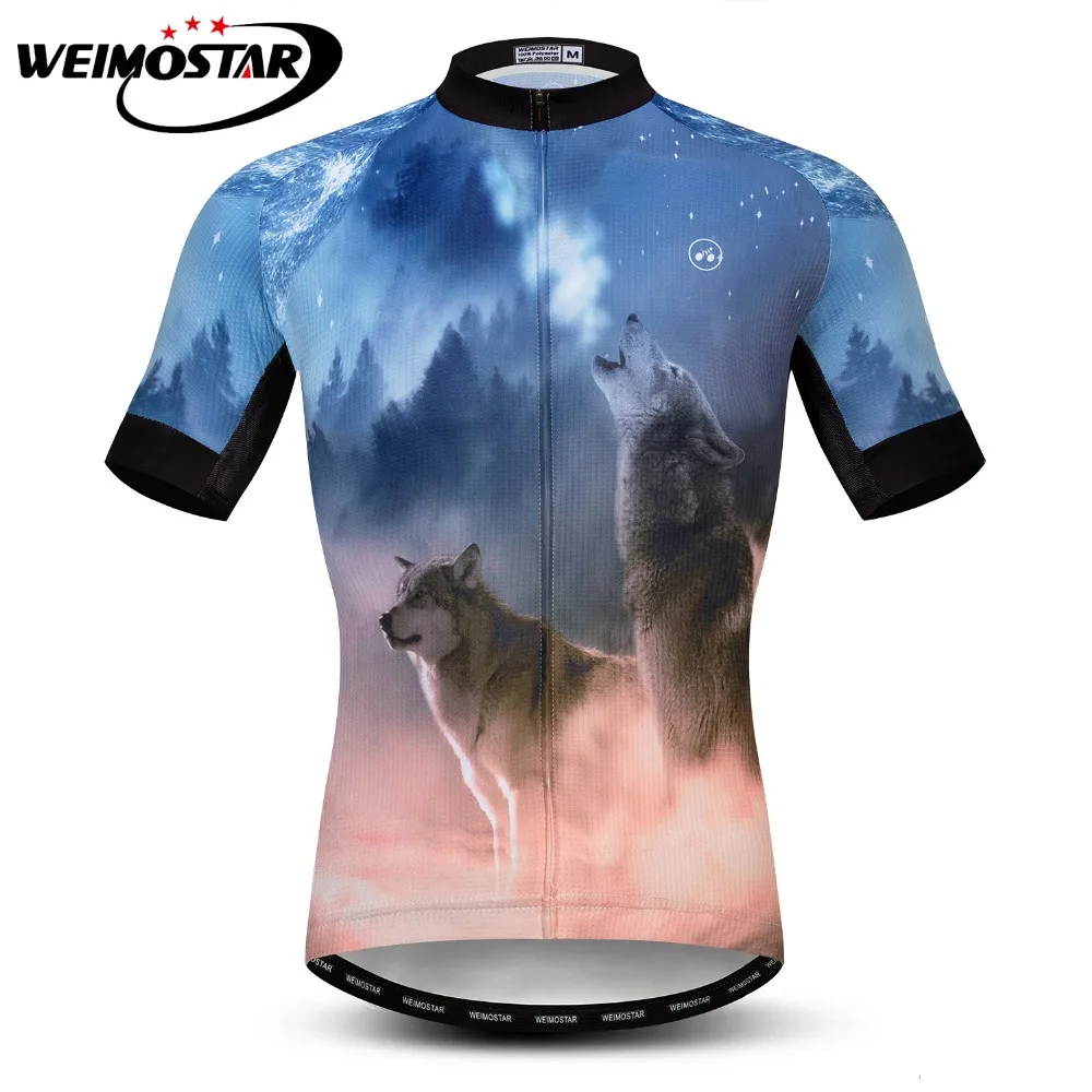 3D Roar Wolf Велоспорт Джерси для мужчин Ropa Ciclismo с коротким рукавом Одежда велоспорта
