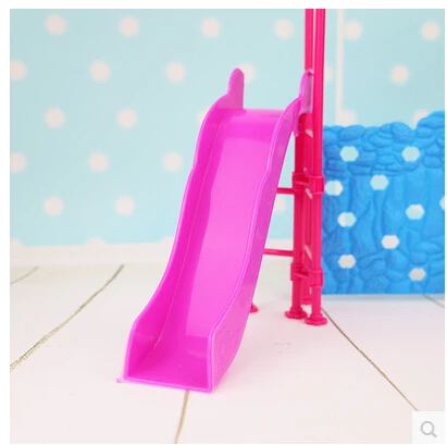 Бесплатная доставка горка для парка развлечений куклы аксессуары Барби игровой