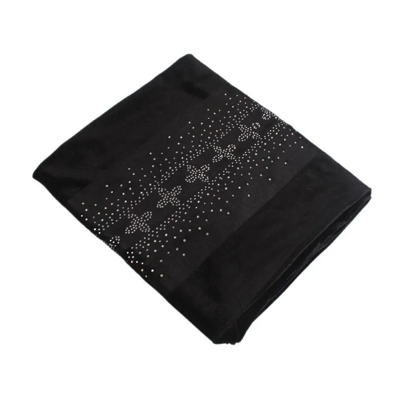 2018 Новая модная роскошная женская бархатная тюрбан головная повязка со стразами