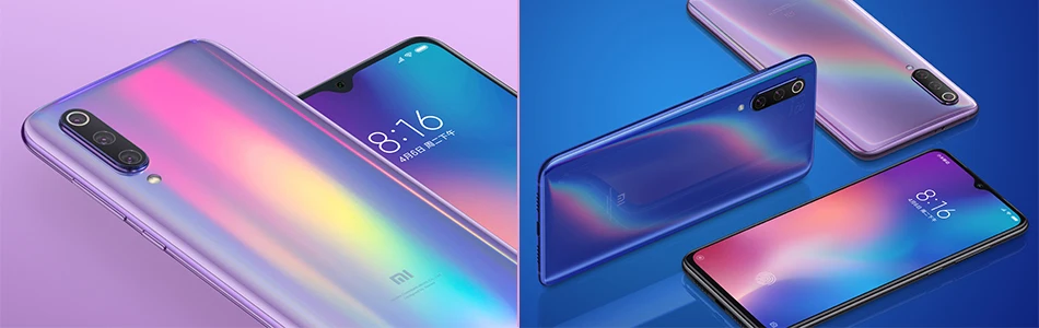 Глобальный Встроенная память Сяо mi 9 mi 9 8 GB 128 GB Snapdragon 855 Octa Core 6,3" FHD+ AMOLED отпечатков пальцев Смартфон 48MP Трехместный камеры