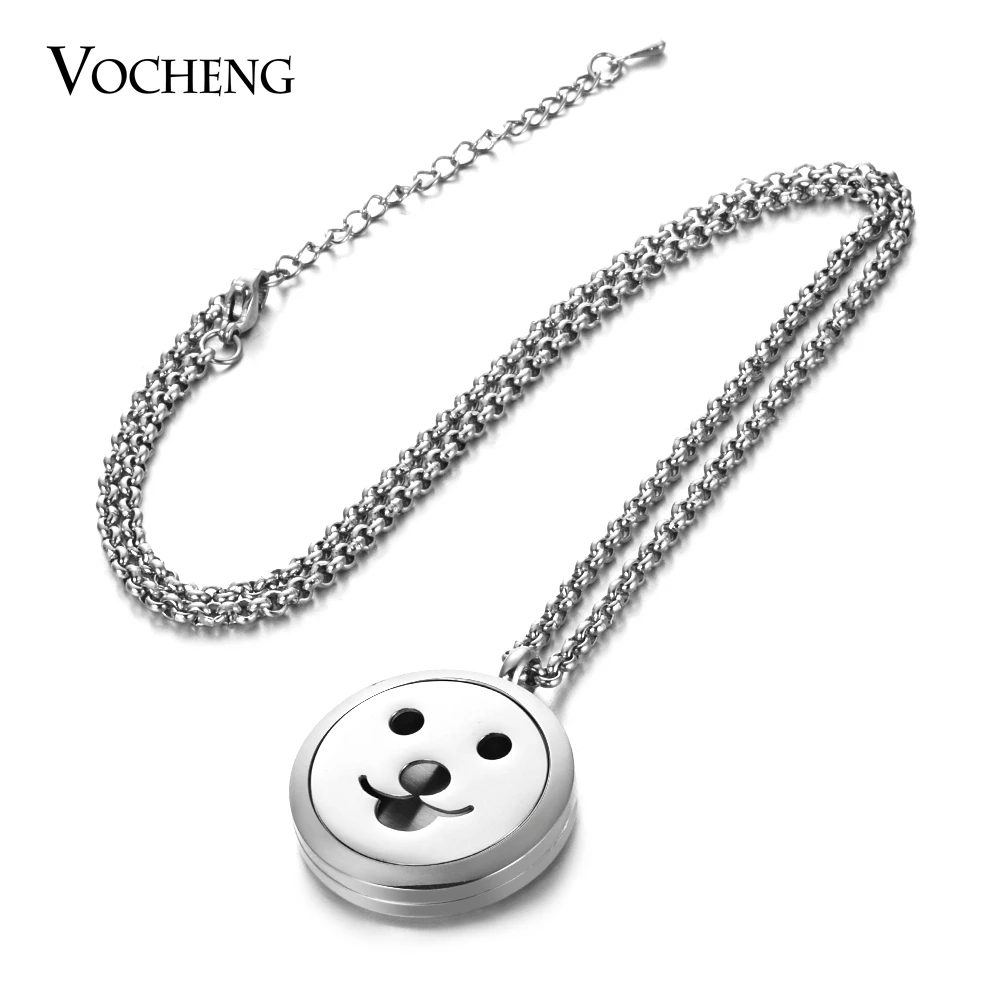 

10pcs/lot Perfume Diffuser Locket Necklace 316L Stainless Steel Pendant Magnetic 30mm without Felt Pads VA-708*10