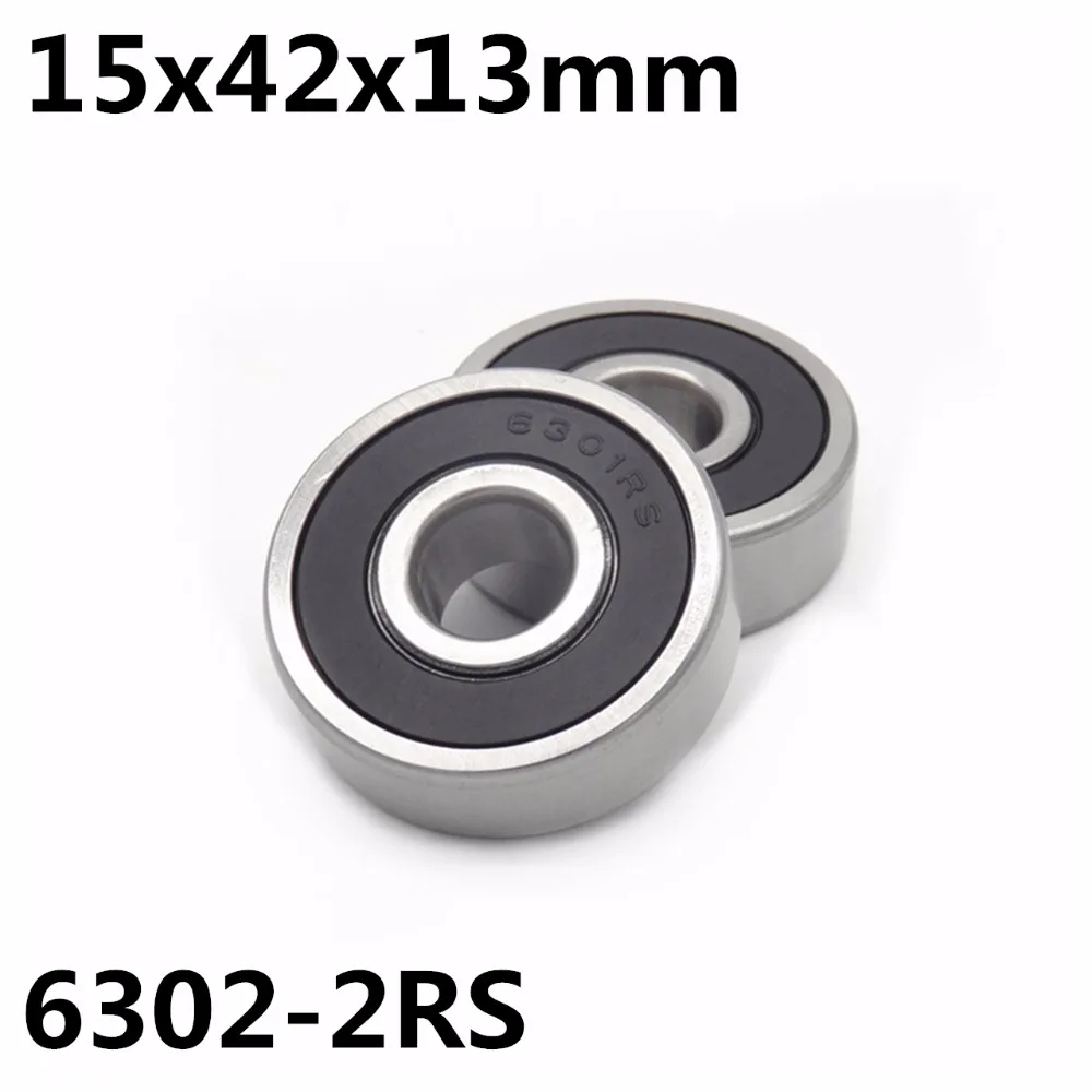 10Pcs 6302-2RS ball bearing 15x42x13 mm deep groove ball bearing High quality 6302RS 6302