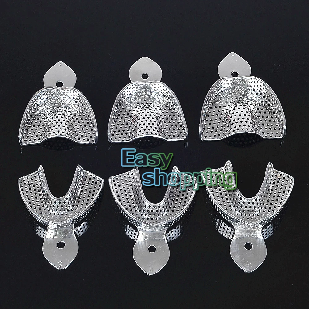 

Full Stainless Steel Dental Impression Trays New In New Box 6pcs/box