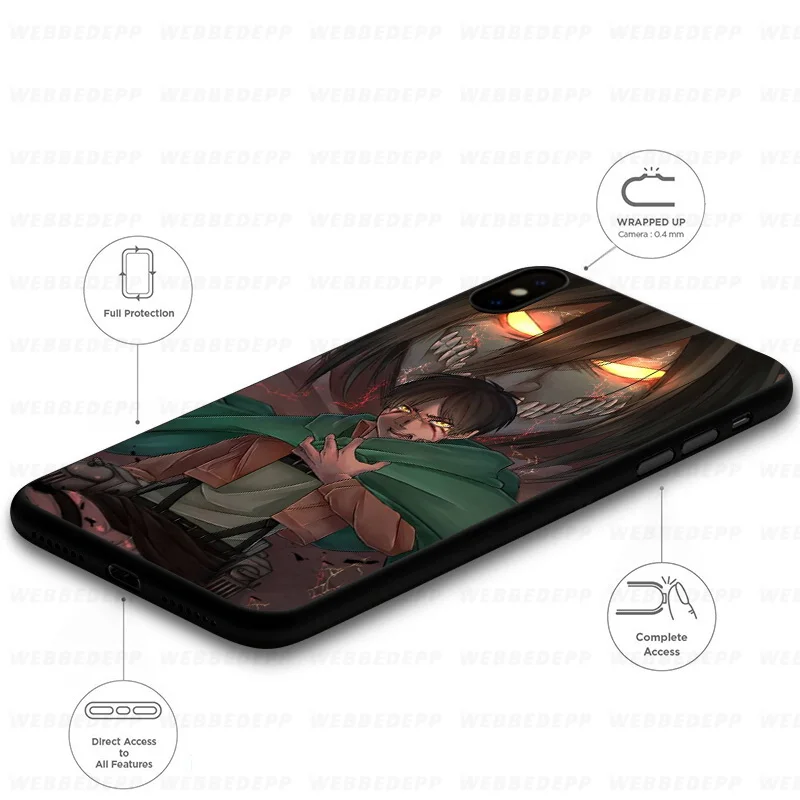Чехол WEBBEDEPP Attack on Titan для Huawei Mate Honor 20 6A 7A 7C 7X 8 9 9X 10 View Lite Pro 30.