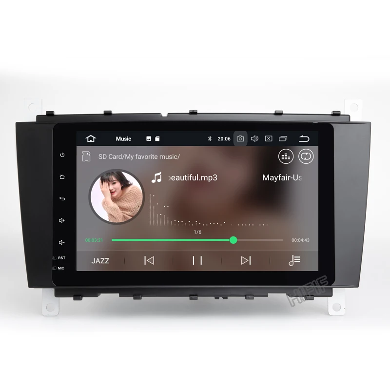 Автомагнитола 2 Din с GPS Android 10 автомобильный мультимедийный плеер для Mercedes Benz C Class S