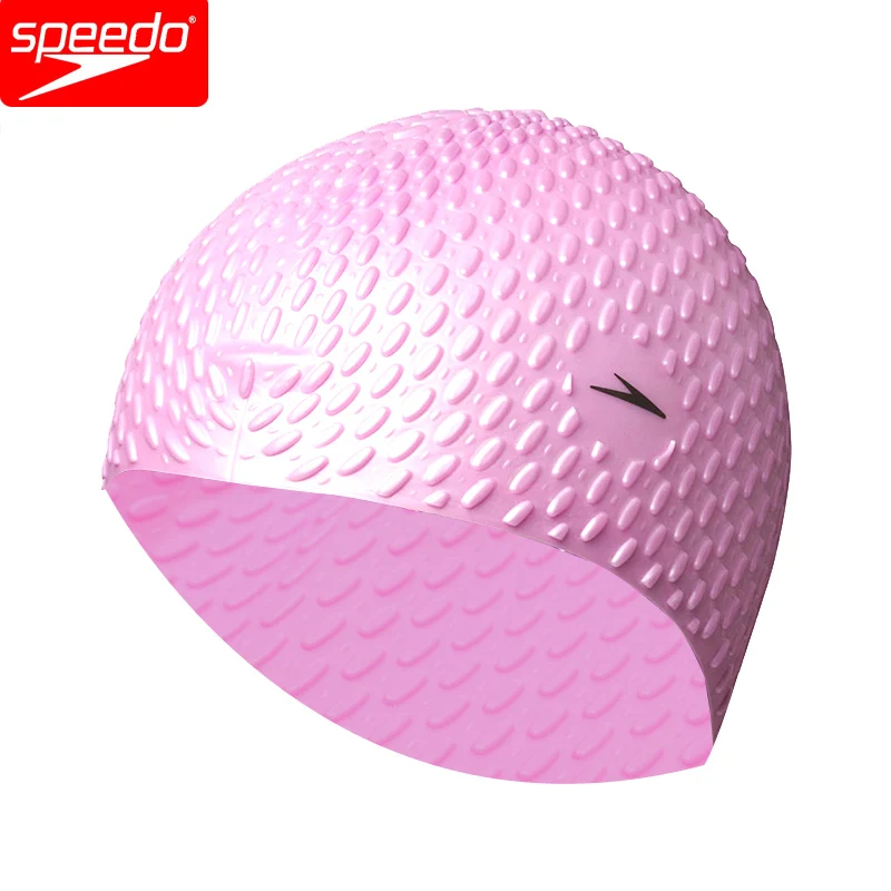 Speedo фитнес тренировочная шапочка из 100% силикона с пузырьками Плавательная для