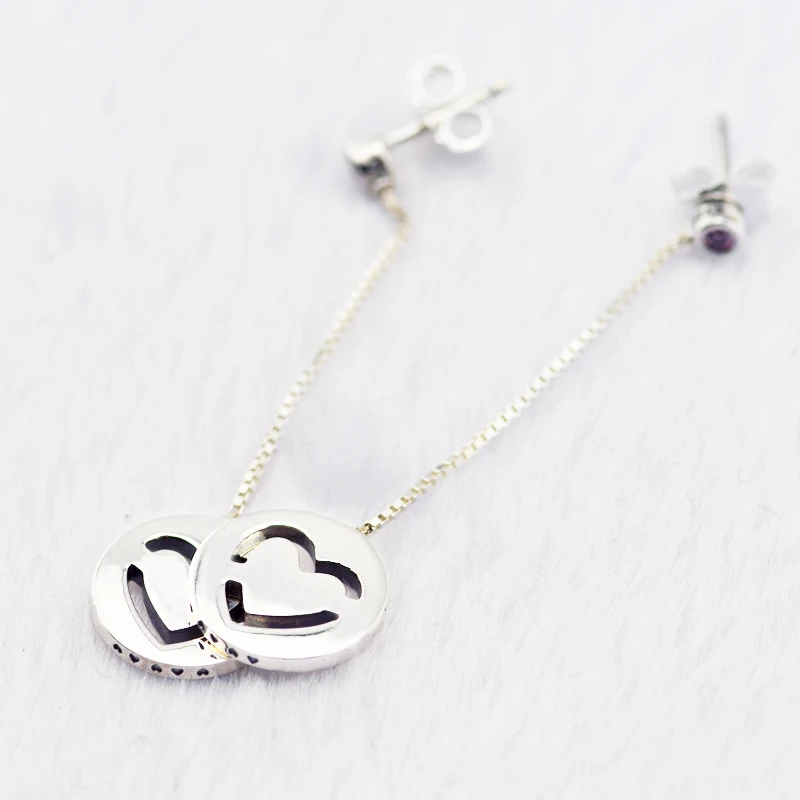 Серьги Pure Love висячие серьги Стерлинговое серебро ювелирные изделия 100% для женщин